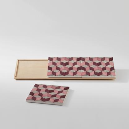 Pink box tiles