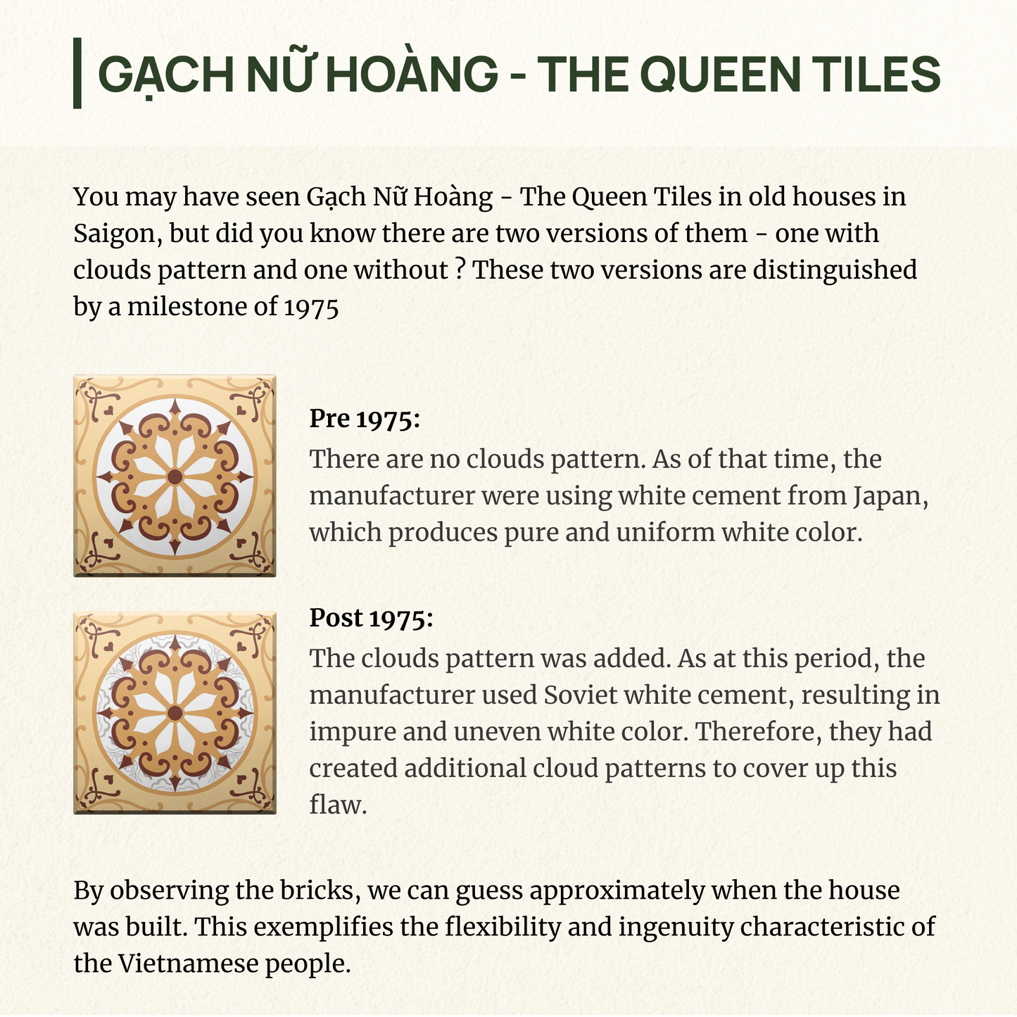 Queen Tiles - CLOUDY