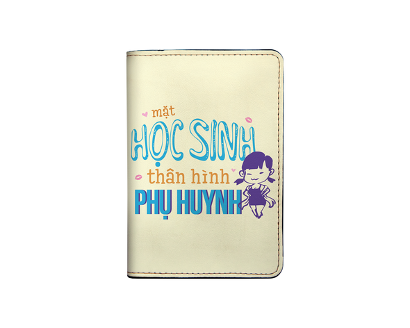 Mặt học sinh thân hình phun huynh I-001-014-P Passport Holder
