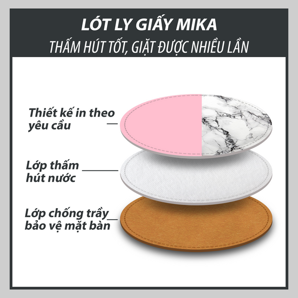 Lót ly giấy vân đá